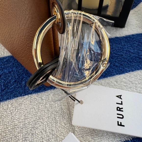 Furla Brown and Black Wristlet Clutch - Picture 4 of 6